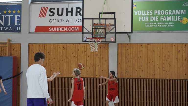 Mädchenteam beim Spiel