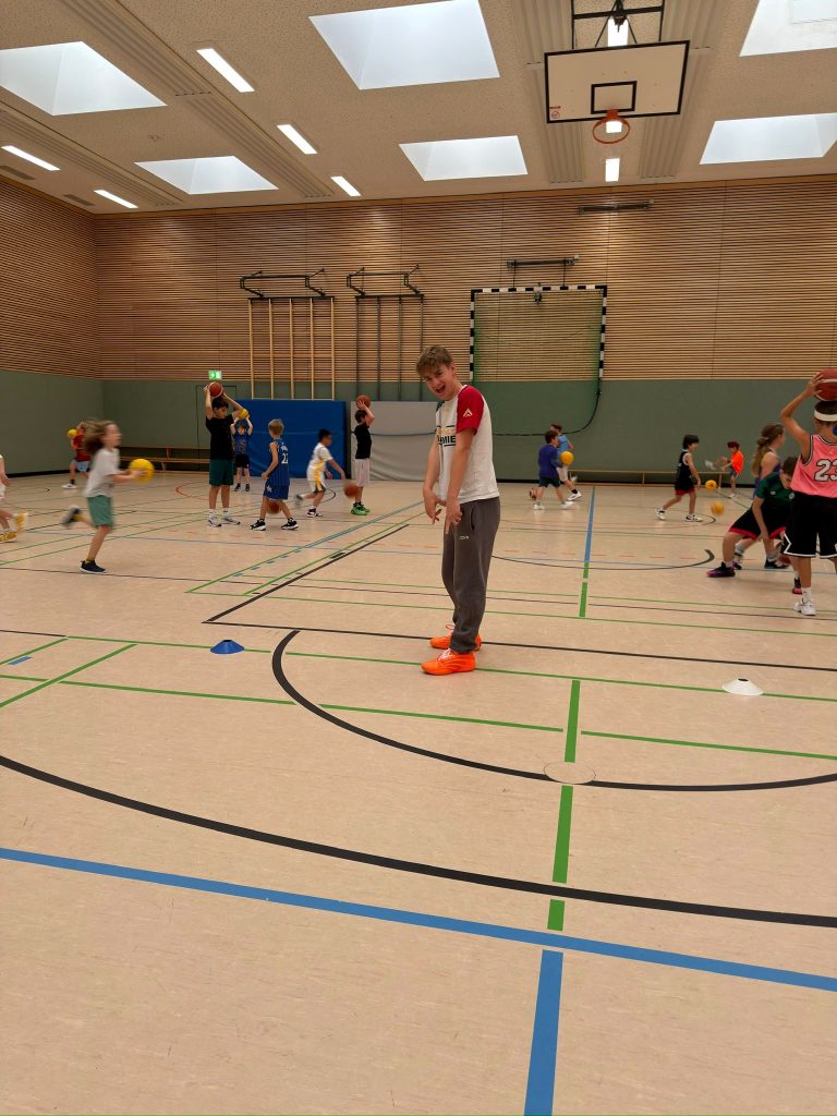 Übung in der Halle